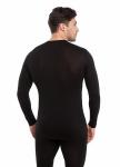 NORVEG серия Wool+Silk -  Футболка мужская с длинным рукавом, цвет черный