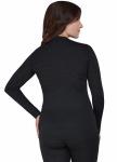 NORVEG серия Wool+Silk -  Футболка женская с длинным рукавом, цвет черный