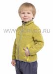 толстовка (куртка) для мальчика, цвет желтый меланж