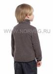 толстовка (куртка) для мальчика, цвет серый меланж