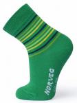 Носки Summer Time - хлопковые носки на каждый день оригинальных расцветок, цвет полоса на зеленом