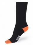 Носки Summer Time - хлопковые носки на каждый день оригинальных расцветок, цвет черный-оранжевый