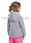толстовка (куртка) для девочки, цвет серый меланж