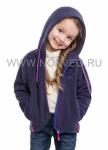 толстовка (куртка) для девочки, цвет фиолетовый