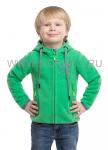 толстовка (куртка) для мальчика, цвет зеленый