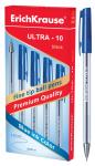 ручка шариковая ErichKrause® ULTRA-10, цвет чернил синий (в коробке по 12 шт.)