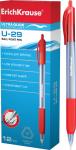 Ручка шариковая автоматическая ErichKrause® U-29, Ultra Glide Technology, цвет  чернил красный (в коробке по 12 шт.)
