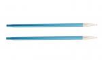47503 Knit Pro Спицы съемные Zing 4 мм для длины тросика 28-126 см, алюминий, сапфир (т.синий) 2 шт.