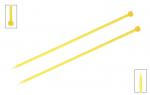51195 Knit Pro Спицы прямые Trendz 6 мм/30 см, акрил, желтый, 2 шт.