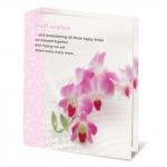 Фотоальбом BRAUBERG на 100 фото 10*15 см, твердая обложка, Орхидеи, бело-розовый, 390663