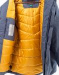 ДМ-202 Мужская утепленная куртка серо-синий