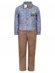 Комплект для мальчика:брюки и рубашка с бабочкой