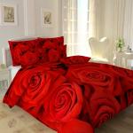 Комплект постельного белья Красные розы