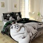 Комплект постельного белья Белый тигр