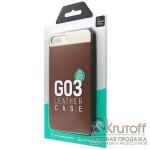 Накладка dotfes G03 Aluminium Alloy Nappa leather Case для iPhone 6/6s (brown)