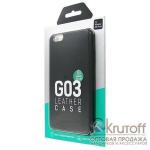 Накладка dotfes G03 Aluminium Alloy Nappa leather Case для iPhone 7/8 (black)