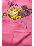 Туника с карманами для девочки, декорирована двусторонними пайетками