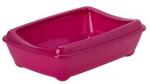 Moderna туалет-лоток Arist-o-tray M c бортом 43x30x12h см, ярко-розовый