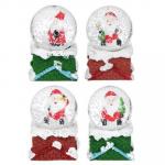 СНОУ БУМ Шар снежный с Дедом Морозом, 7,5 см, полистоун, 4 дизайна