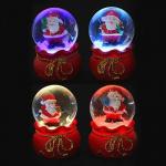 СНОУ БУМ Снежный шар 6,3 см, полистоун, LED, с Дедом Морозом, 4 дизайна
