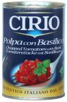 CIRIO"Chopped Tomatoes with Basil" томаты очищенные резаные с базиликом (ж/б)