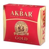 AKBAR Gold черный чай, 100 пак.