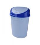 Контейнер для мусора овальный 8 л (голубой), (уп.5)