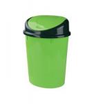 Контейнер для мусора овальный 8 л (зелёный), (уп.5)