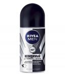 NIVEA Deo Дезодорант-антиперспирант шариковый д/муж Невидимый для черного и белого, 50мл