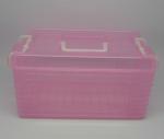Коробка пластик R588 розовый