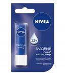 NIVEA Lip Care Бальзам для губ Базовый Уход, 4.8г