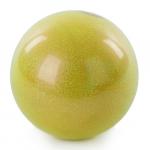 Мяч для худ. гимнастики (15  см, 280 гр)  желтый металлик AB2803B