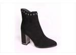 0Z0025-02-1А черный (Текстиль/Байка) Ботинки женские