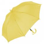 Зонт трость полуавтомат детский желтый со свистком 86 см