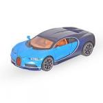 Мод. Маш. 1:32 Bugatti Chiron 8917 музыка, свет, инерция (1/12шт) Синий б/к