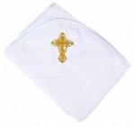 Полотенце-уголок детский крестильный белый ДМ