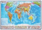 Интерактивная карта настенная Мир Политический 1:32М 101х70 ламинированная КН040