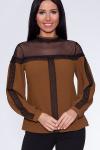 Блуза 452 "Ниагара", коричневый