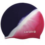 Шапочка плавательная Larsen MC36, силикон, роз/син