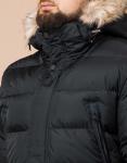 Графитовая куртка брендовая большого размера Braggart "Titans" зимняя модель 37762