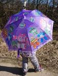 Детские зонты трость разные