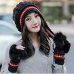 Комплект женский ( шапка + перчатки ) АС-0334