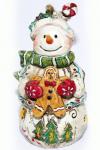 3D Елочное украшение Снеговик с печеньем, 5,8*5,1*10 см.
