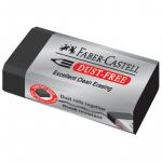 Ластик Faber-Castell "Dust-Free", прямоугольный, картонный футляр, 45*22*13мм, черный, 187171