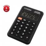 Калькулятор карманный Citizen LC-210NR, 8 разр., питание от батарейки, 64*98*12мм, черный, LC-210NR