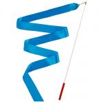 Лента гимнастическая с палочкой, 4 м, цвет голубой