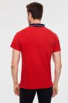 Red-n-Rock's 65M-RR-1087 - Красная мужская футболка поло