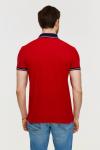 Red-n-Rock's 65M-RR-497/2 - Красная мужская футболка поло