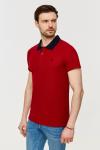 Бордовая мужская футболка поло Red-n-Rock's 65M-RR-779/3