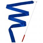 Лента гимнастическая с палочкой, 4 м, цвет синий